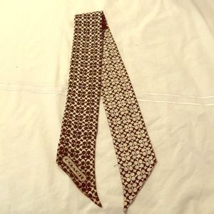 Coach black and white scarf